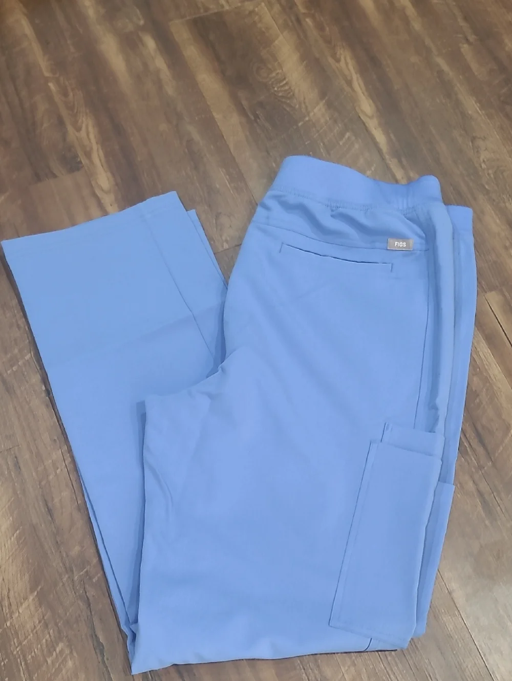Figs Axim 2.0 Straight Leg Cargo Scrub Pants T2001 in Ceil Blue XL NWT